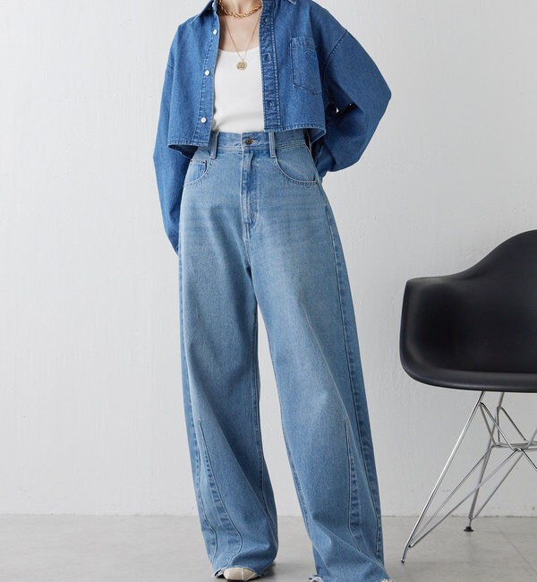  「【累計販売2.４万本】ブルージュデニム」|デニム|