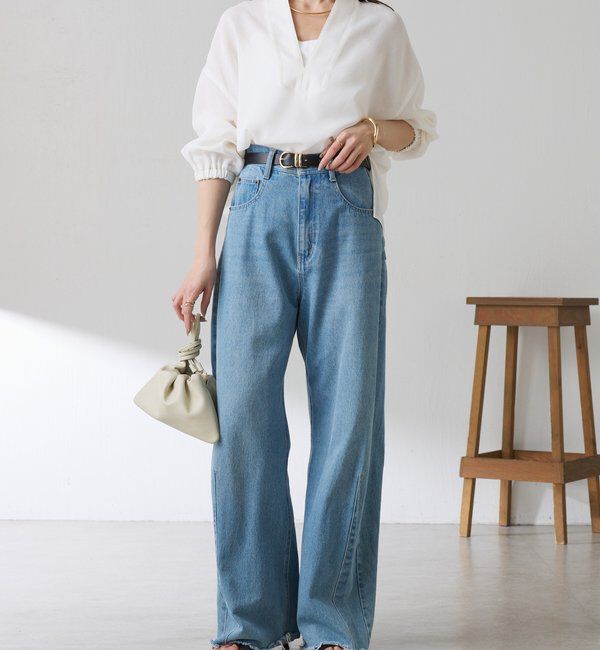  「【累計販売2.４万本】ブルージュデニム」|デニム|