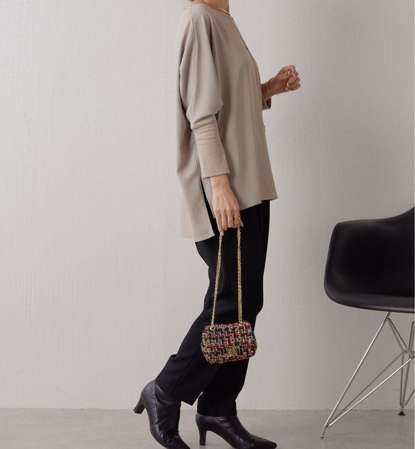  「《高機能/オールシーズン着られる》ジャージ袖リブブラウス」|シャツ・ブラウス|