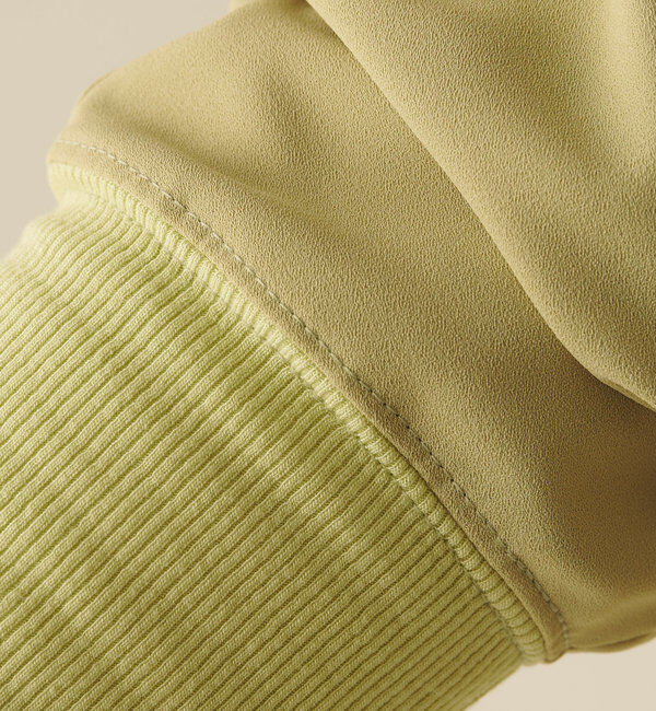  「《高機能/オールシーズン着られる》ジャージ袖リブブラウス」|シャツ・ブラウス|