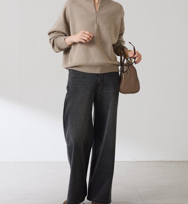  「《総売上数1.6万枚突破！》ジップスウェットライクニット」|ニット・セーター|