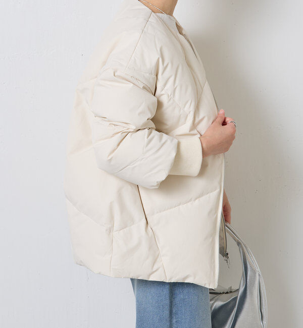  「ノーカラーダウンコート」|その他|