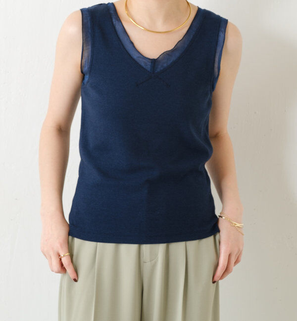  「Vネックタンクトップ」|Tシャツ・カットソー|