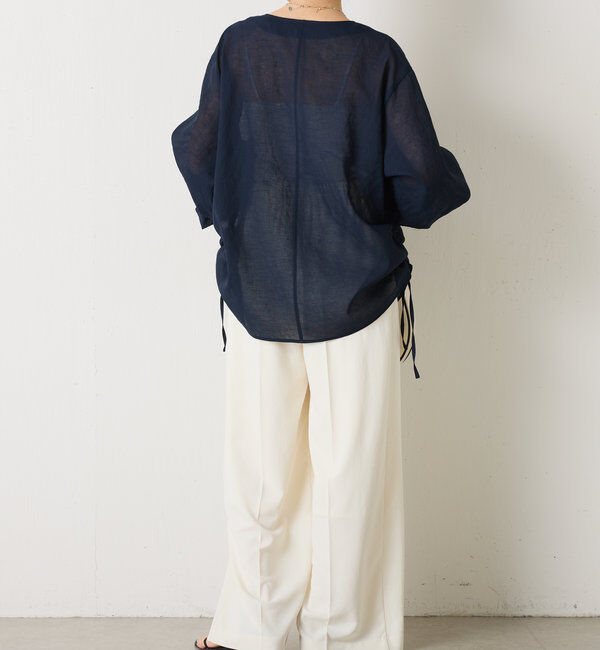  「《人気アイテム再販売！》ジップドロストブラウス」|シャツ・ブラウス|