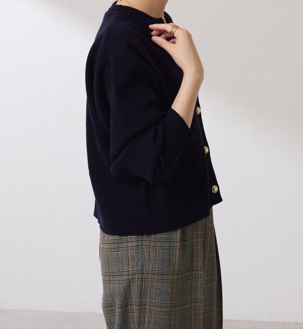  「スキッパースウェットライクカーディガン」|ニット・セーター|