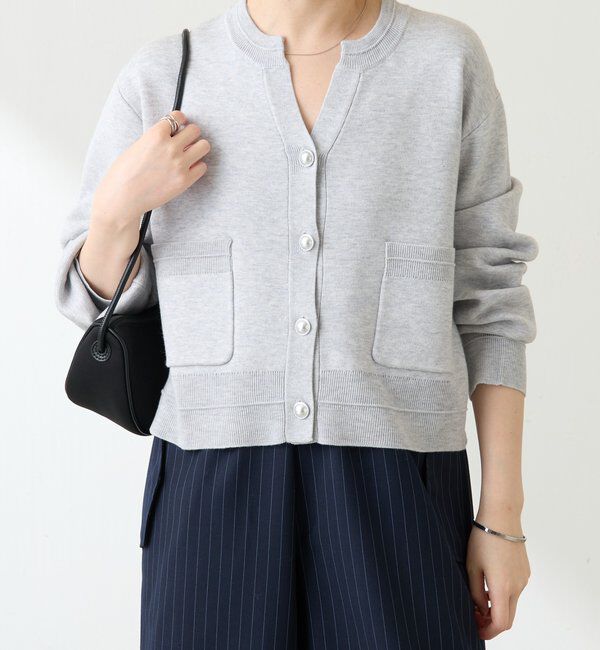  「スキッパースウェットライクカーディガン」|ニット・セーター|