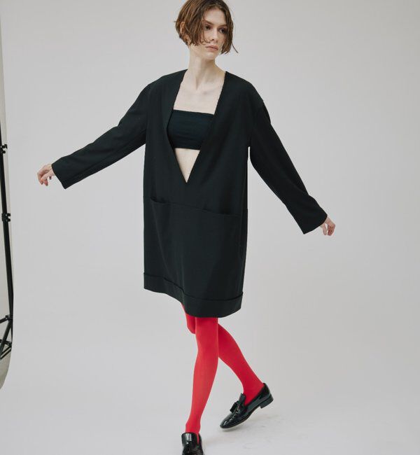  「深Vネックワンピース」|ワンピース|