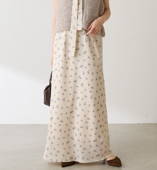  「小花柄マーメイドスカート」|スカート|