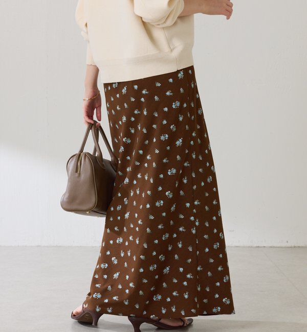  「小花柄マーメイドスカート」|スカート|