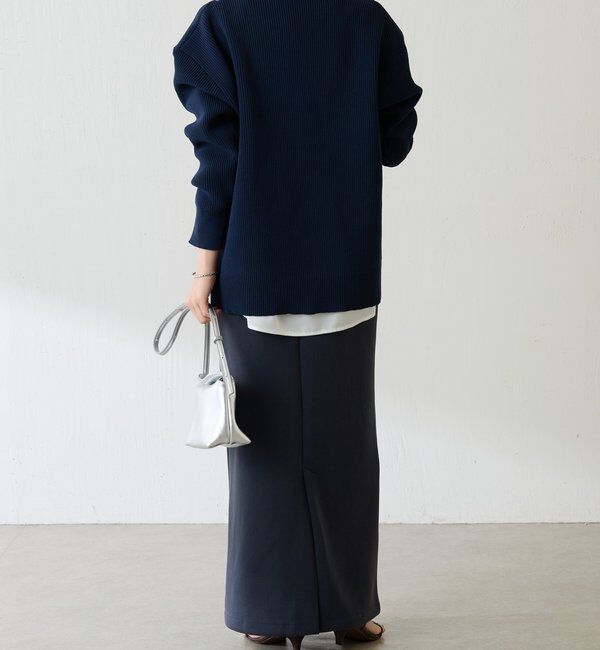  「コード刺繍深Vニット」|ニット・セーター|