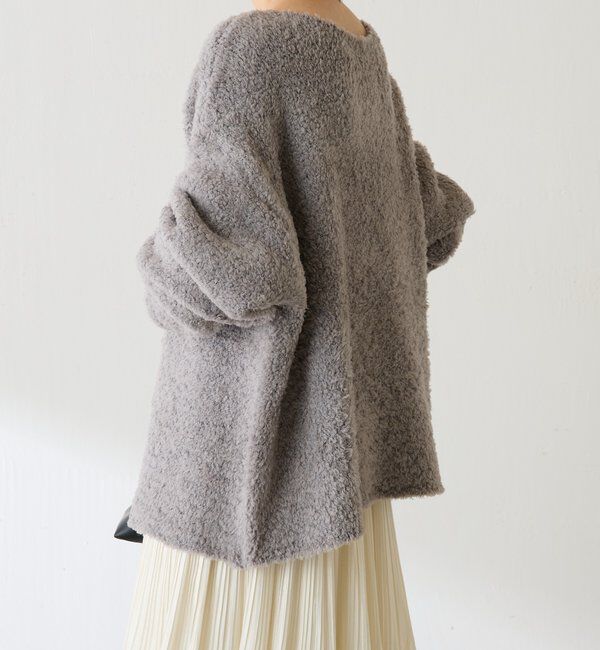  「【マルチに着れる】ウールブレンドモールオーバーニット」|ニット・セーター|