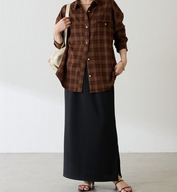  「メタルボタンチェックシャツ」|シャツ・ブラウス|