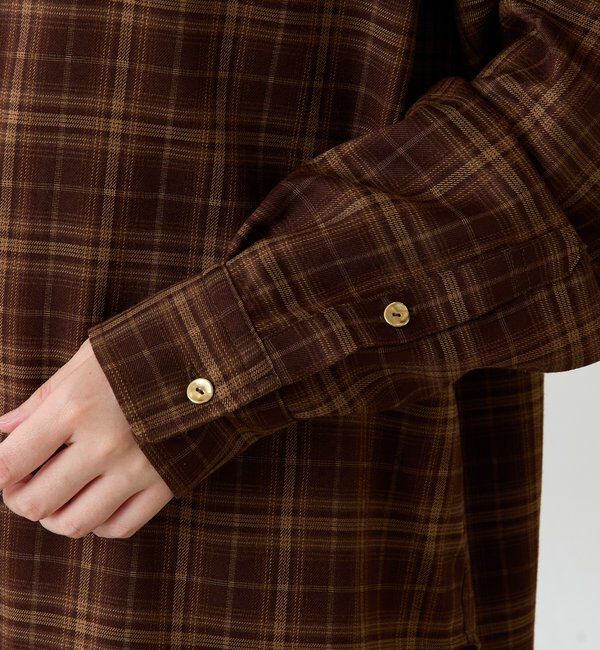  「メタルボタンチェックシャツ」|シャツ・ブラウス|