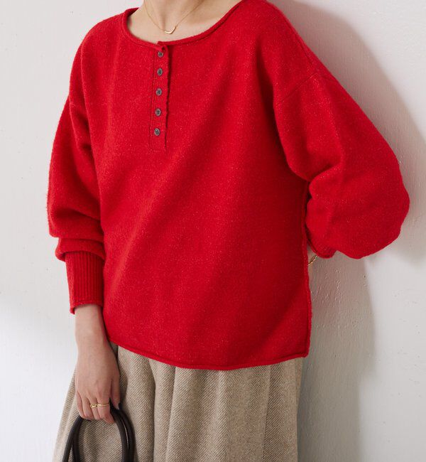  「2WAYヘンリーネックニット」|ニット・セーター|