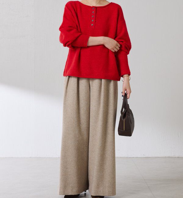  「2WAYヘンリーネックニット」|ニット・セーター|