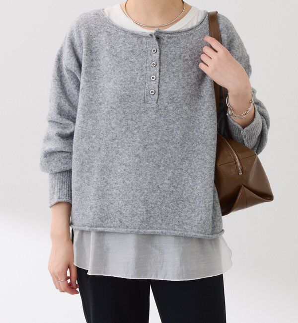  「2WAYヘンリーネックニット」|ニット・セーター|