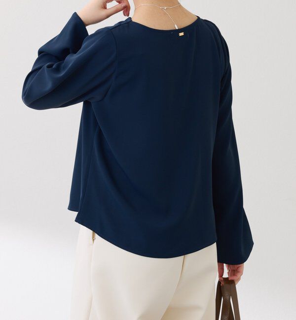  「フロントドレープブラウス」|シャツ・ブラウス|