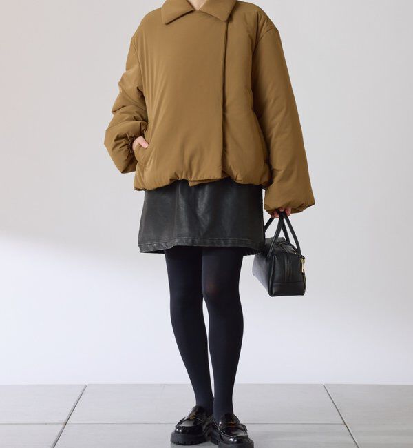  「【洗えるコート/500g】ウォッシャブル中綿ジャケット」|その他|