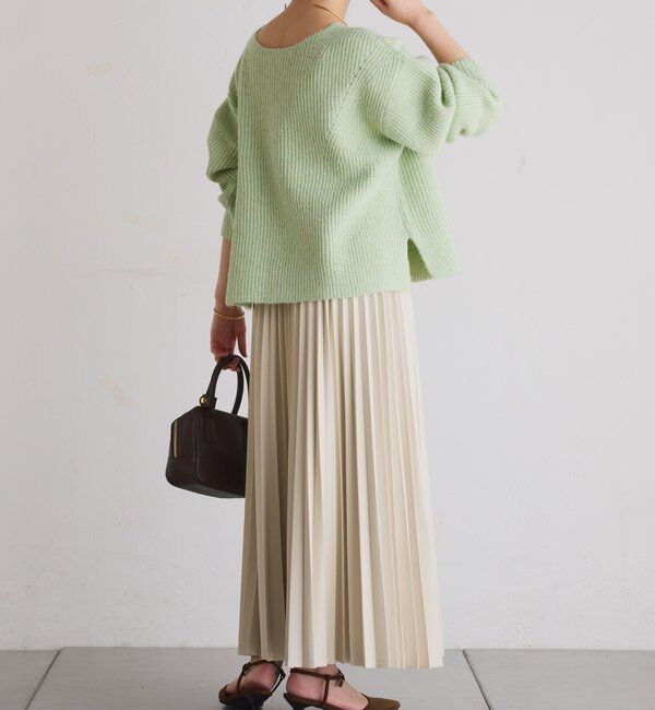  「フェイクレザープリーツスカート」|スカート|