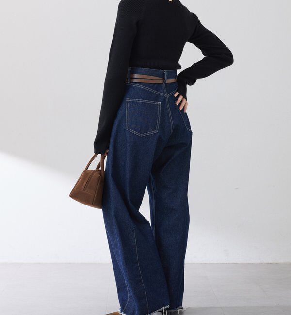  「深スクエアリブニット」|ニット・セーター|