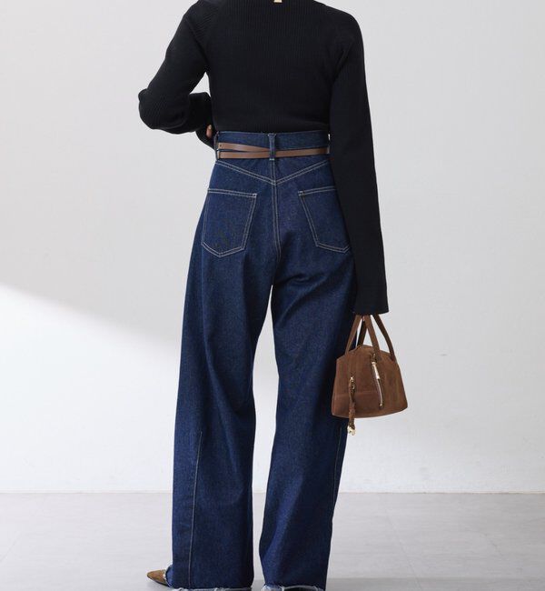  「深スクエアリブニット」|ニット・セーター|