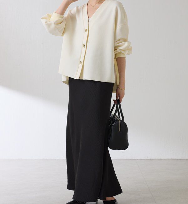  「《WEB限定/気温調整に◎》メタル釦ジョーゼットカーディガン」|Tシャツ・カットソー|