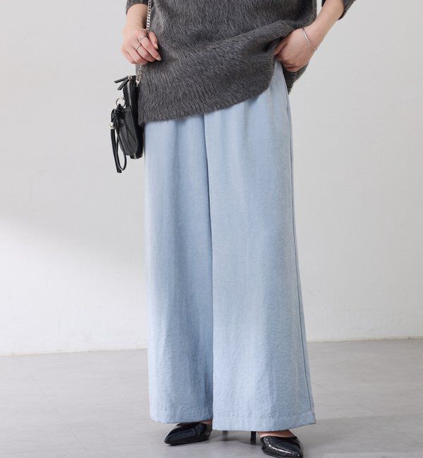  「【ウエスト調整可】ピーチイージーパンツ」|チノ|