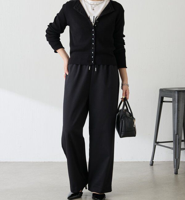  「ラインボタンコンパクトカーディガン」|ニット・セーター|