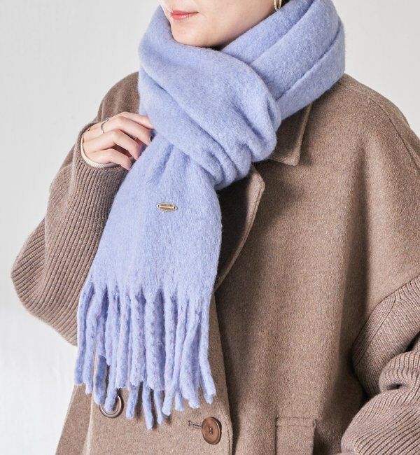  「【PAPILLONNER/パピヨネ】ブークレーマフラー」|マフラー|ブルー