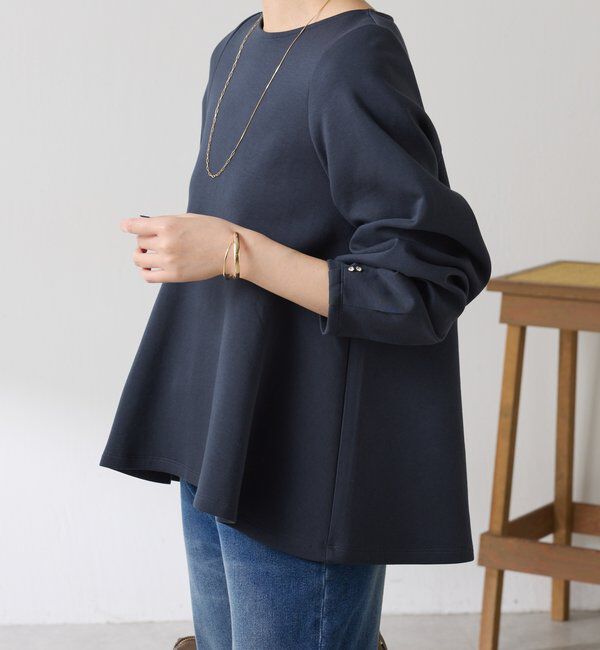  「袖ビジューペプラムカットソー」|Tシャツ・カットソー|