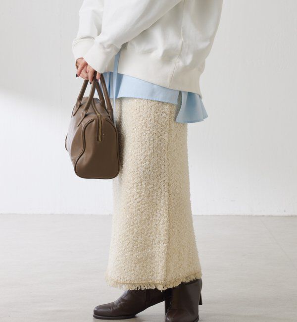  「ツイードライクニットスカート」|スカート|