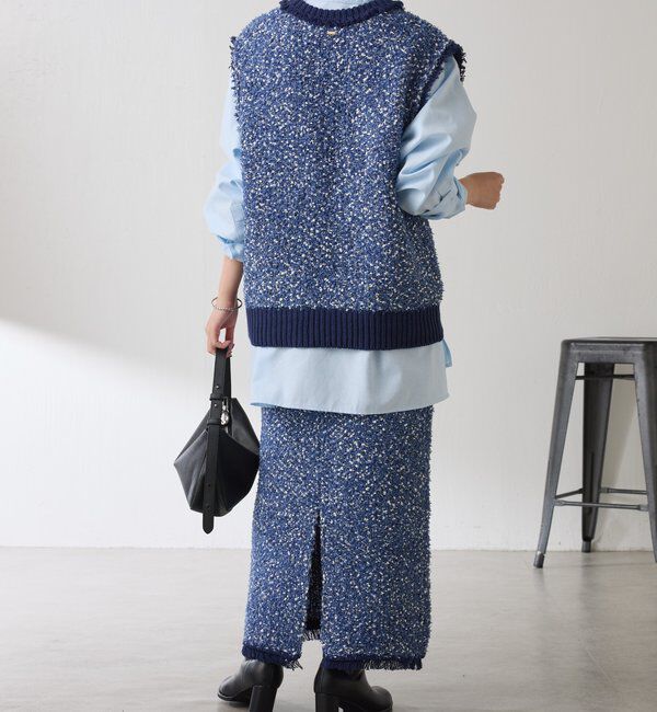  「ツイードライクニットスカート」|スカート|