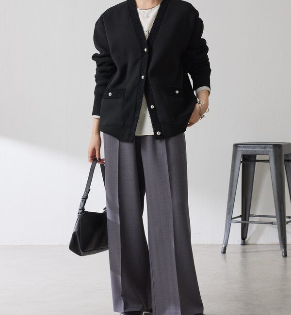  「ハーフミラノニットカーディガン」|ニット・セーター|