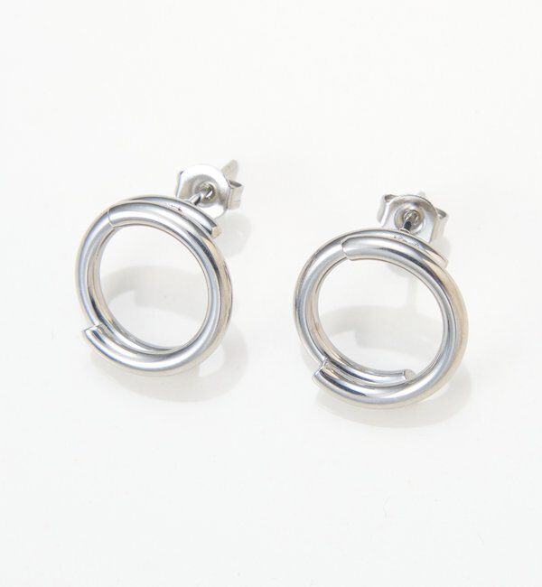  「【PAPILLONNER/パピヨネ】サークルリングピアス/セレモニー」|リング|シルバー