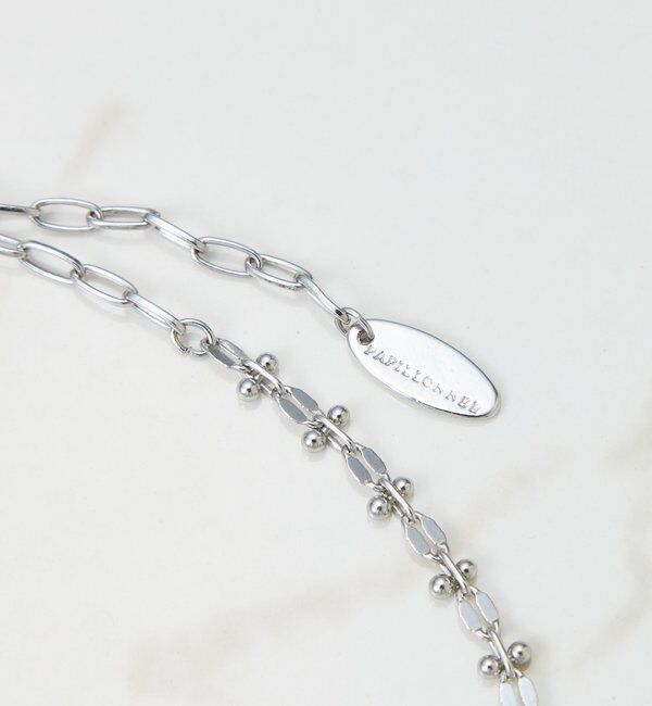  「【PAPILLONNER/パピヨネ】アクセントチェーンネックレス」|リング|