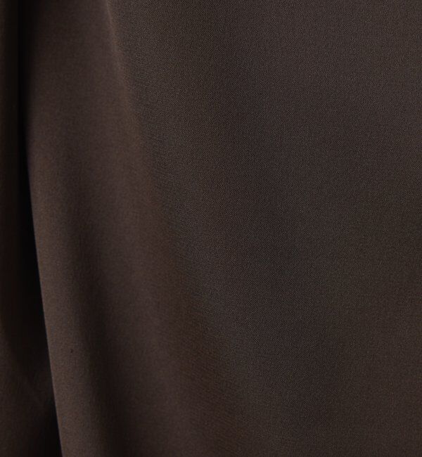  「サテンサイドドロストTブラウス」|シャツ・ブラウス|