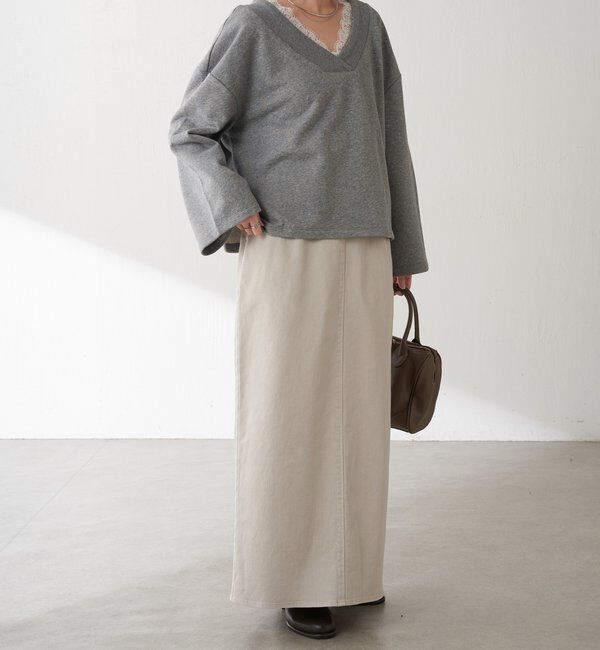  「Iラインデニムスカート」|スカート|