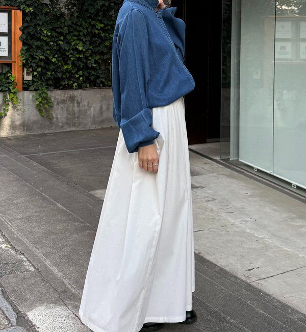  「Q.anos 2WAYデニムシャツ」|シャツ・ブラウス|