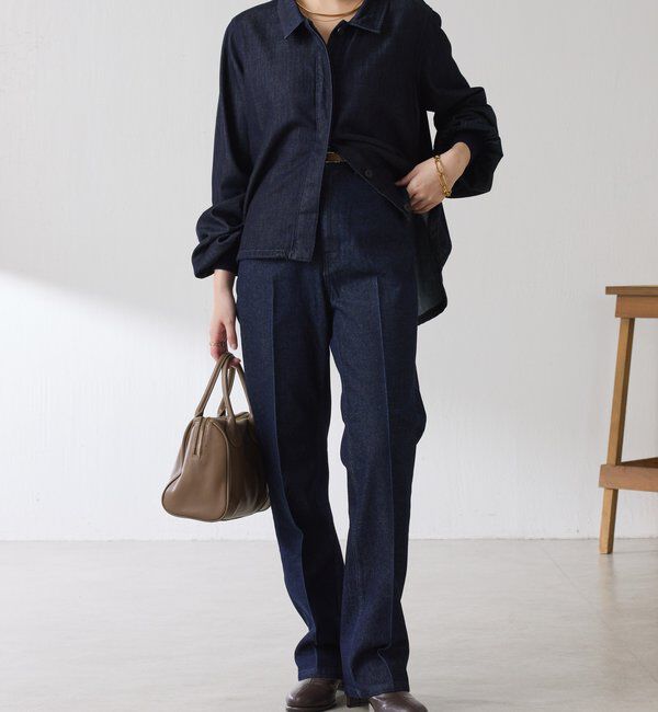  「Q.anos 2WAYデニムシャツ」|シャツ・ブラウス|