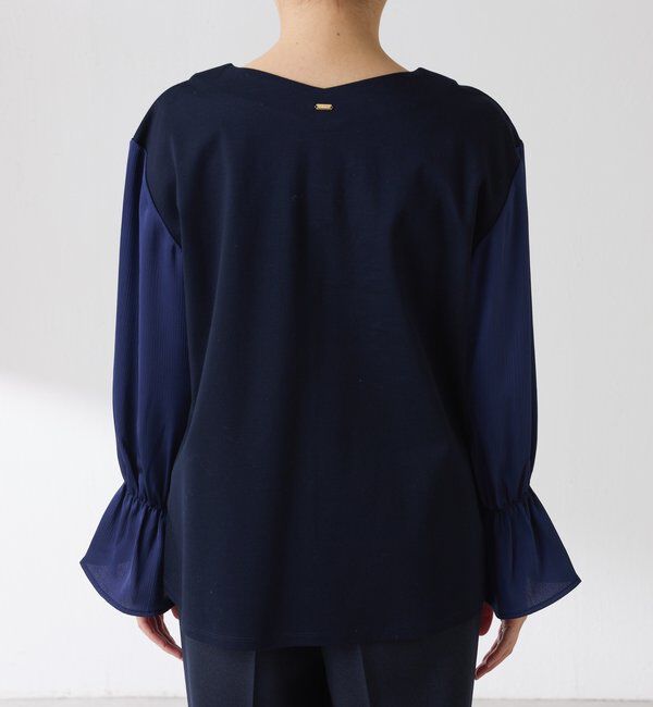  「【着映えトップス】ドッキングスリーブプルオーバー/セレモニー」|Tシャツ・カットソー|