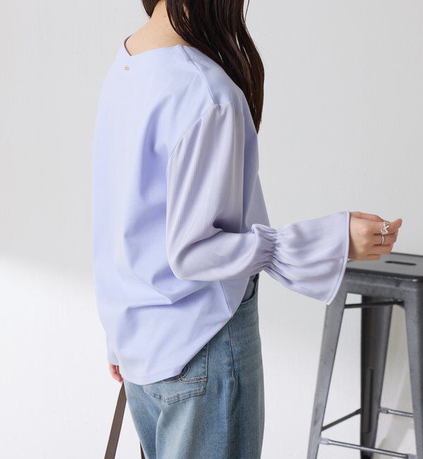  「【着映えトップス】ドッキングスリーブプルオーバー/セレモニー」|Tシャツ・カットソー|