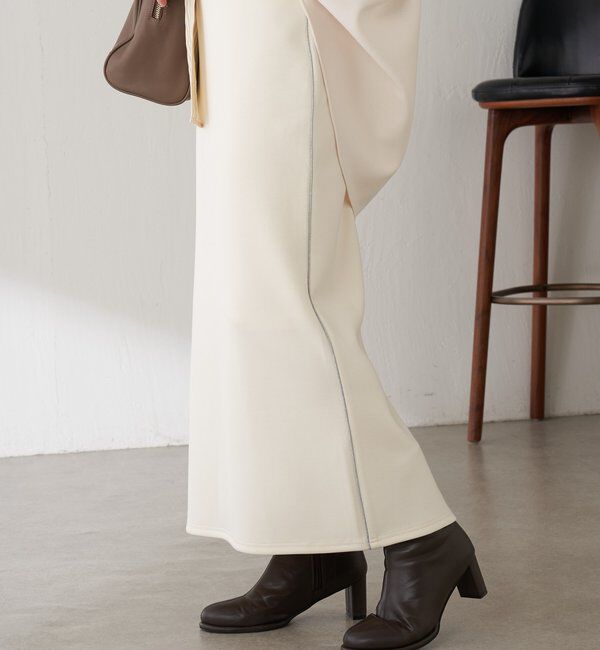  「【伸縮性◎】サイドラメダンボールタイトスカート/セレモニー」|スカート|