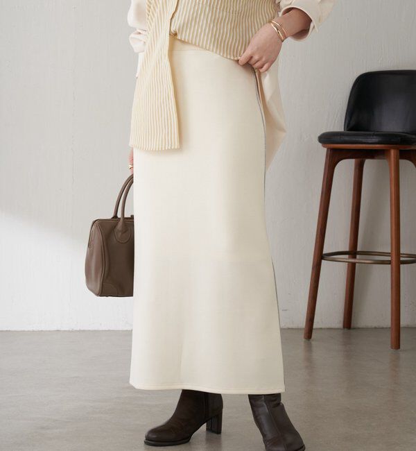  「【伸縮性◎】サイドラメダンボールタイトスカート/セレモニー」|スカート|
