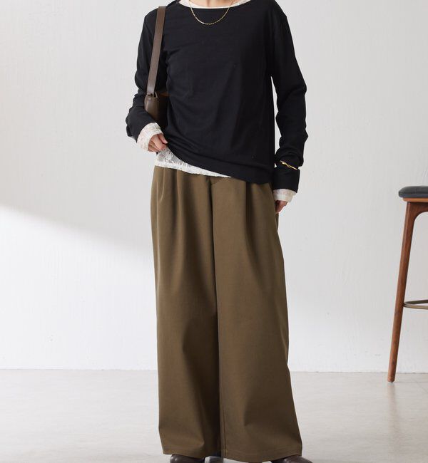  「タックワイドチノパンツ」|チノ|