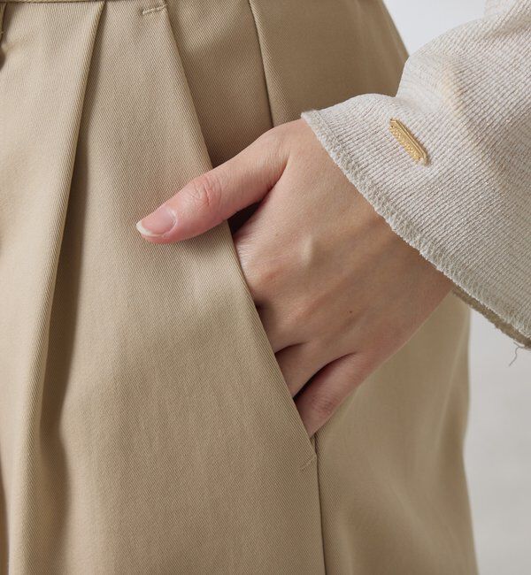  「タックワイドチノパンツ」|チノ|