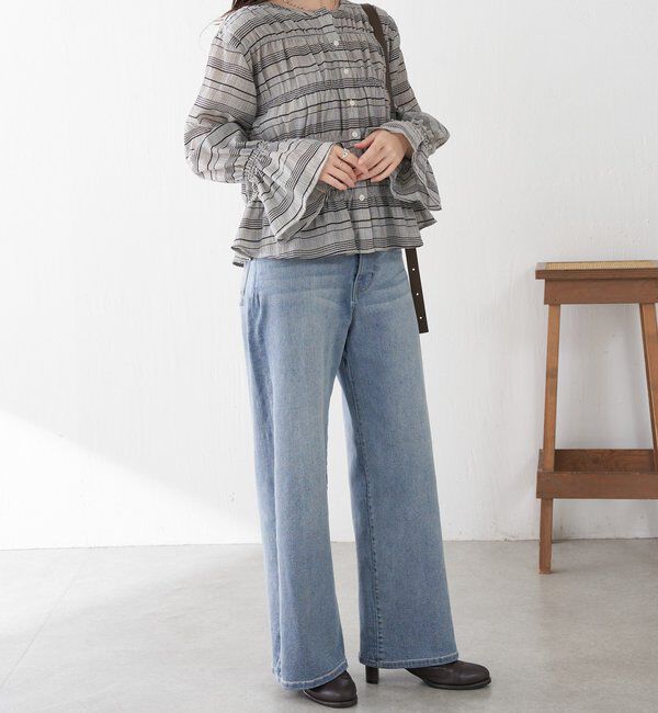  「ワッシャー切替ブラウス」|シャツ・ブラウス|