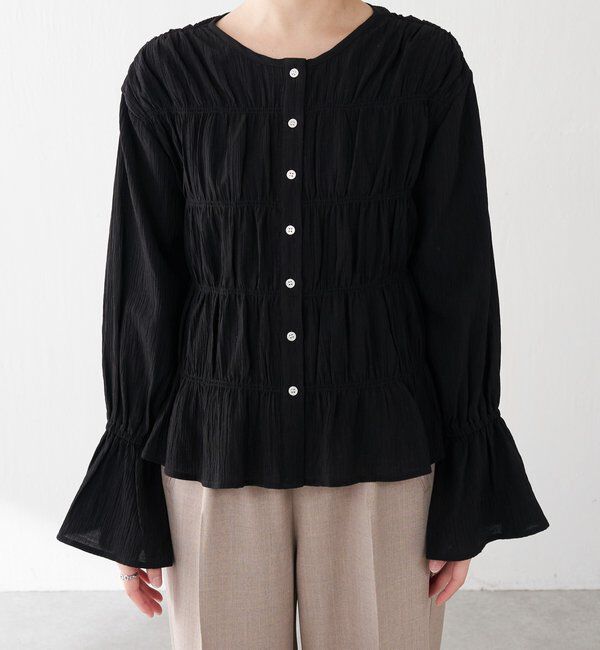  「ワッシャー切替ブラウス」|シャツ・ブラウス|