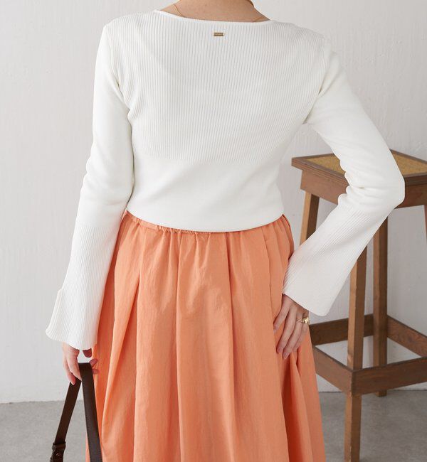  「リブ切替Vネックニット」|ニット・セーター|