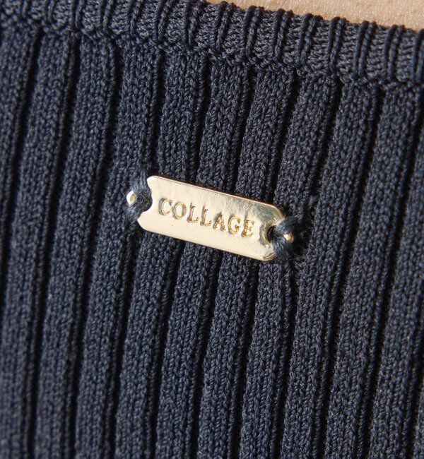  「リブ切替Vネックニット」|ニット・セーター|