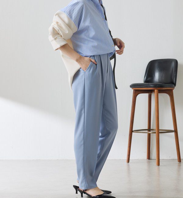  「ジャージスリムテーパードパンツ/セレモニー」|チノ|